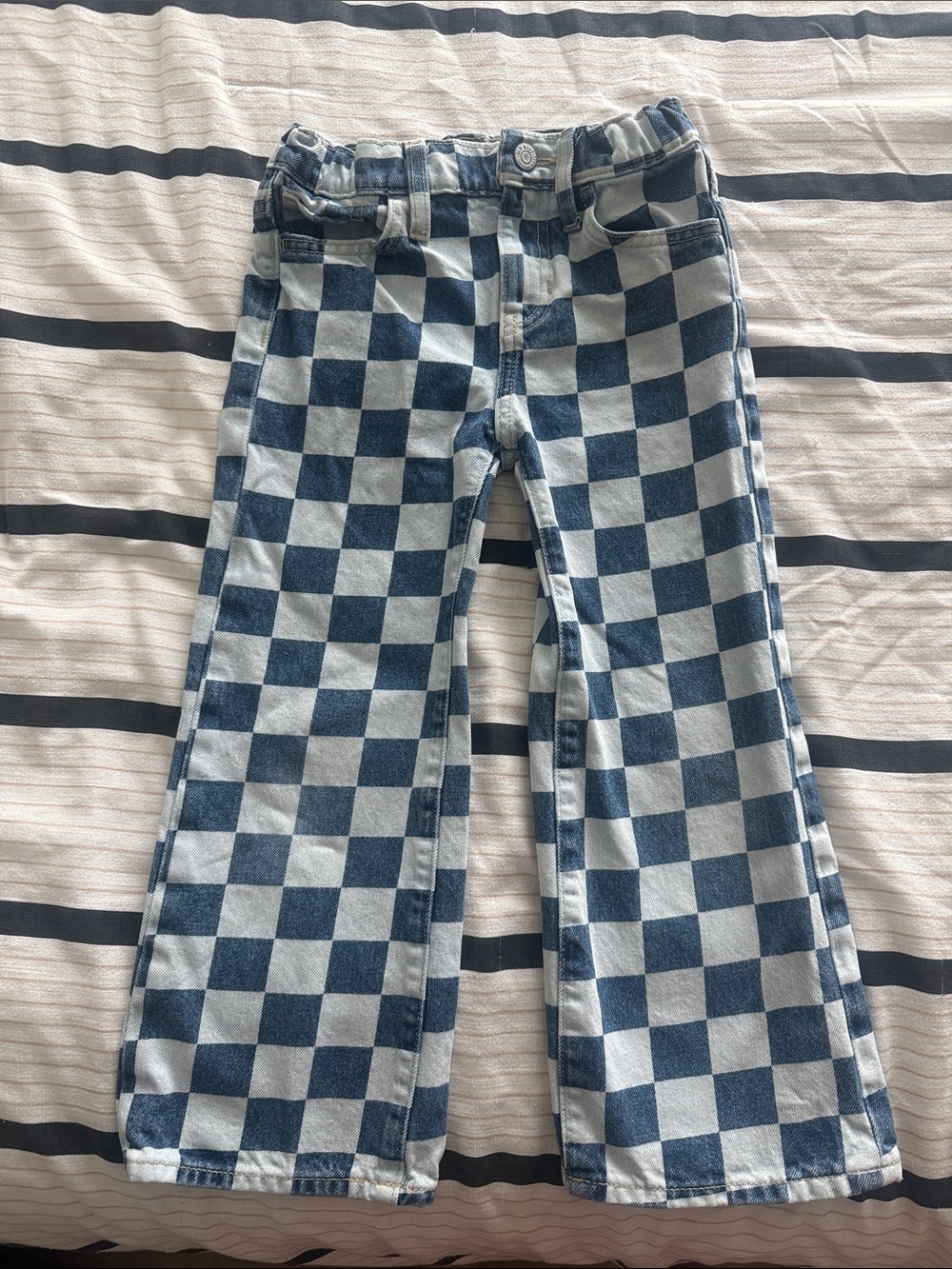 Checkered Denim Jeans Old Navy